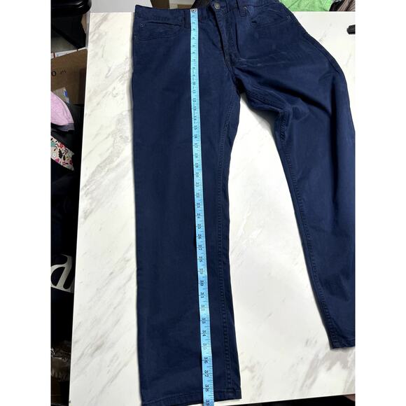 GOODFELLOW & CO NAVY BLUE MENS CHINO PANTS SIZE 36 WAIST X 30 INSEAM - Picture 10 of 11